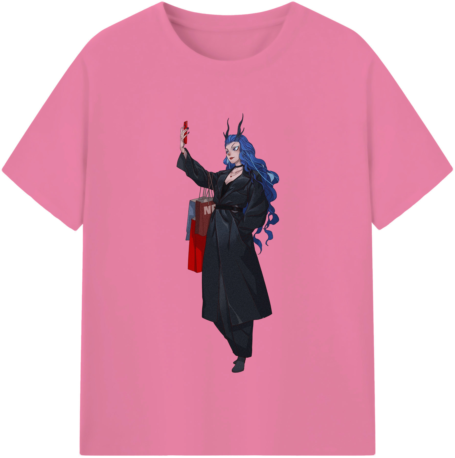 （画像用） Ne Zha 2 ナタ 魔童の大暴れ 綿100％半袖Tシャツ（フロントプリント）